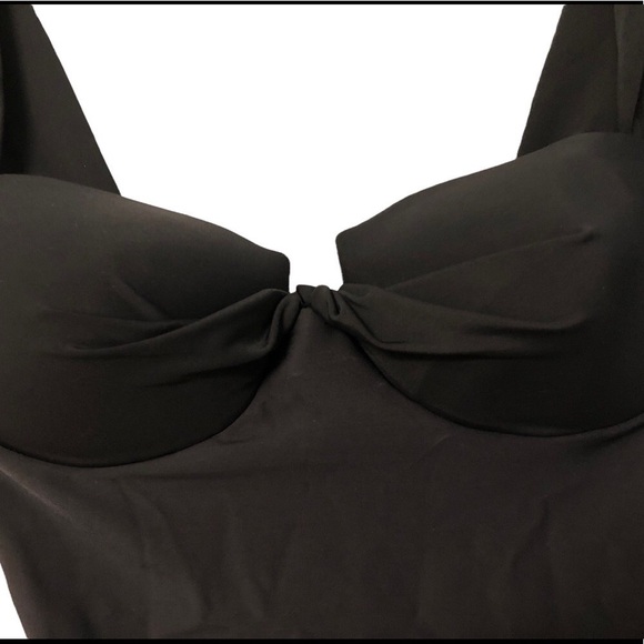 NEW MAGICSUIT Black Swimsuit Style #95717 Built In Bra Shoulder Straps - Size 8 - Picture 2 of 7